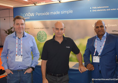 Jan Jakob Mekes, Ziv Gottesfeld and Tiret Dewnarain of HPNow. HPNow manufactures peroxide generators.